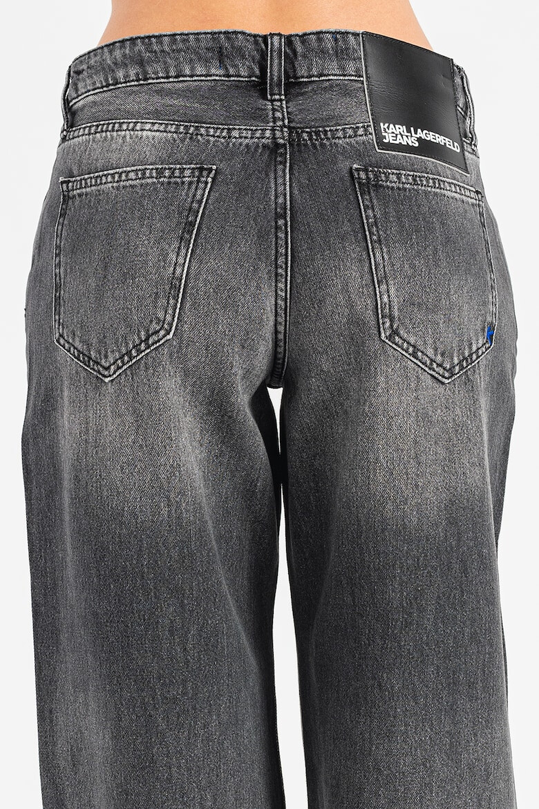 KARL LAGERFELD JEANS Blugi cu croiala ampla si aspect decolorat - Pled.ro