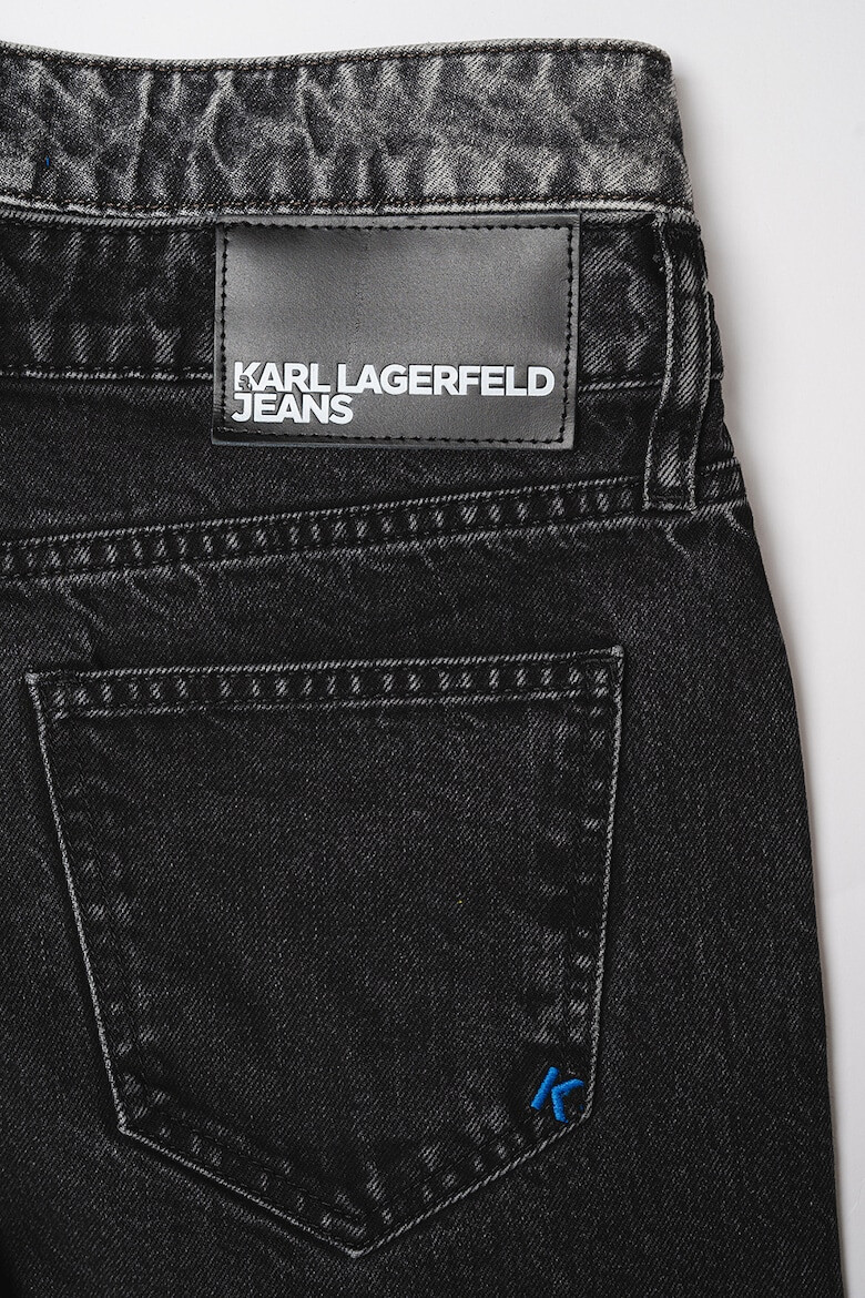 KARL LAGERFELD JEANS Blugi cu talie inalta si croiala ampla - Pled.ro