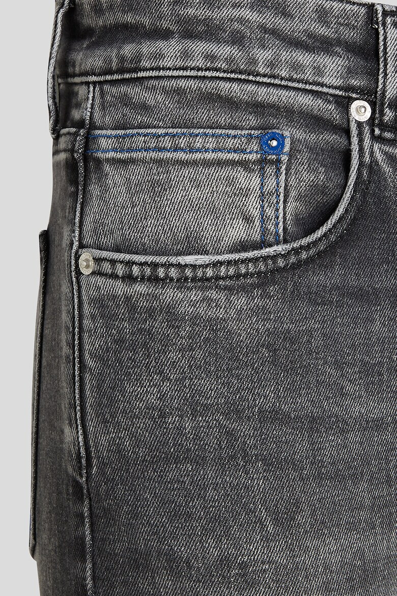 KARL LAGERFELD JEANS Blugi din amestec de bumbac organic cu aspect decolorat - Pled.ro