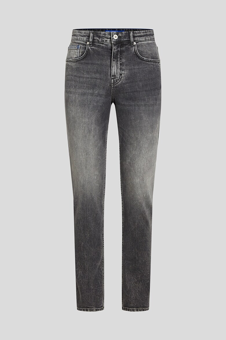 KARL LAGERFELD JEANS Blugi din amestec de bumbac organic cu aspect decolorat - Pled.ro