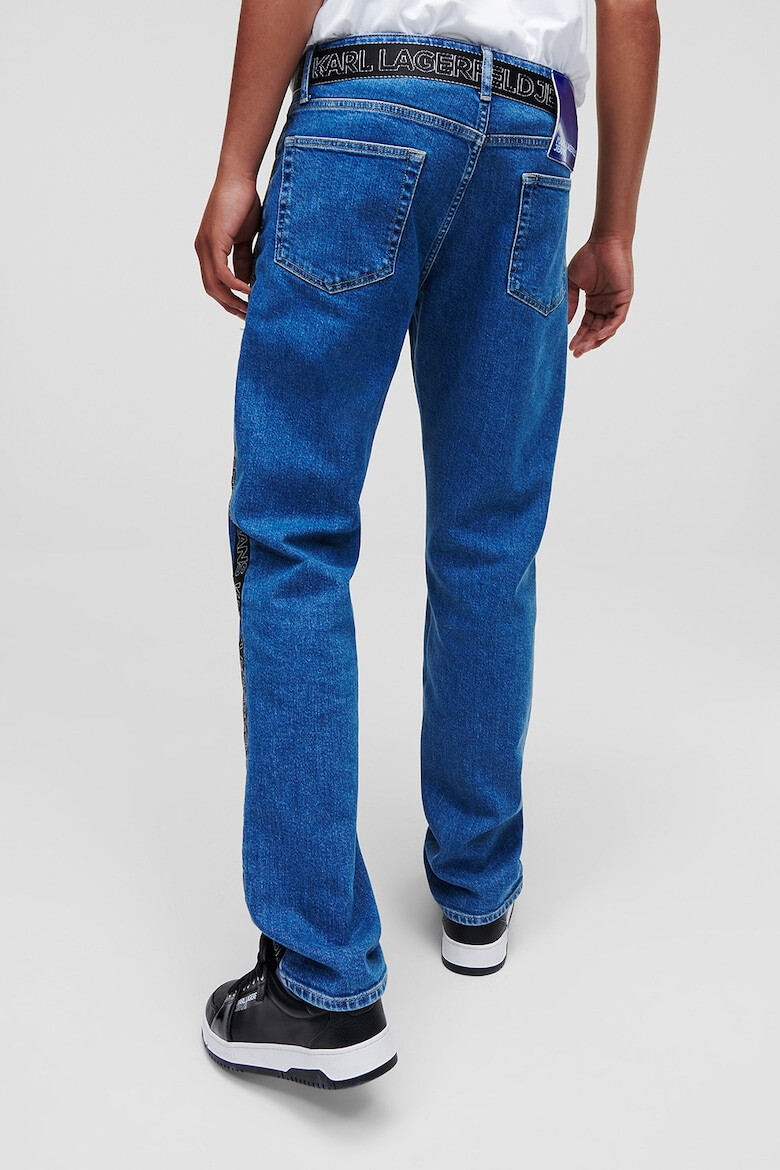 KARL LAGERFELD JEANS Blugi drepti cu insertie logo - Pled.ro