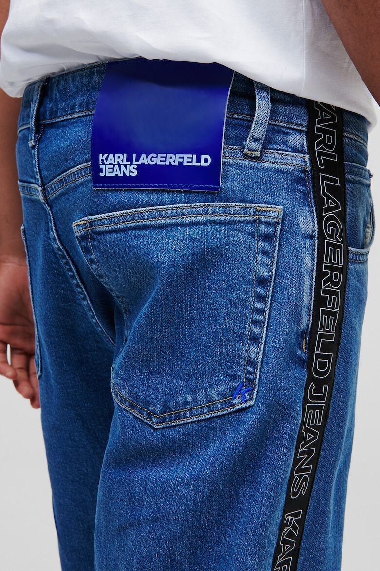 KARL LAGERFELD JEANS Blugi drepti cu insertie logo - Pled.ro