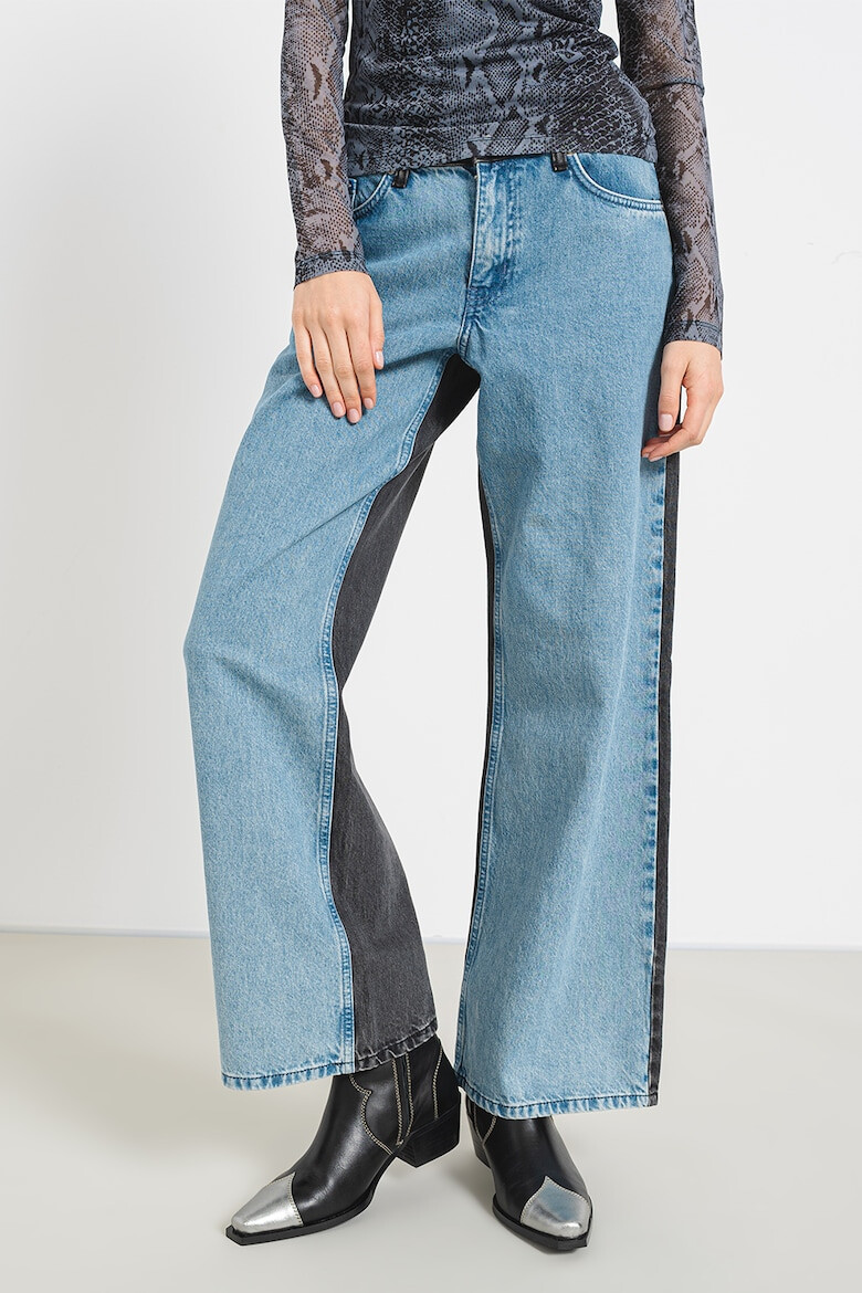 KARL LAGERFELD JEANS Blugi drepti cu model in doua nuante - Pled.ro