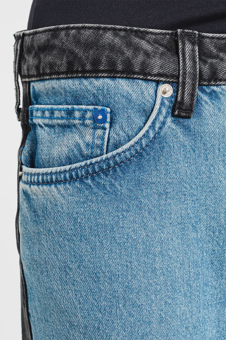 KARL LAGERFELD JEANS Blugi drepti cu model in doua nuante - Pled.ro