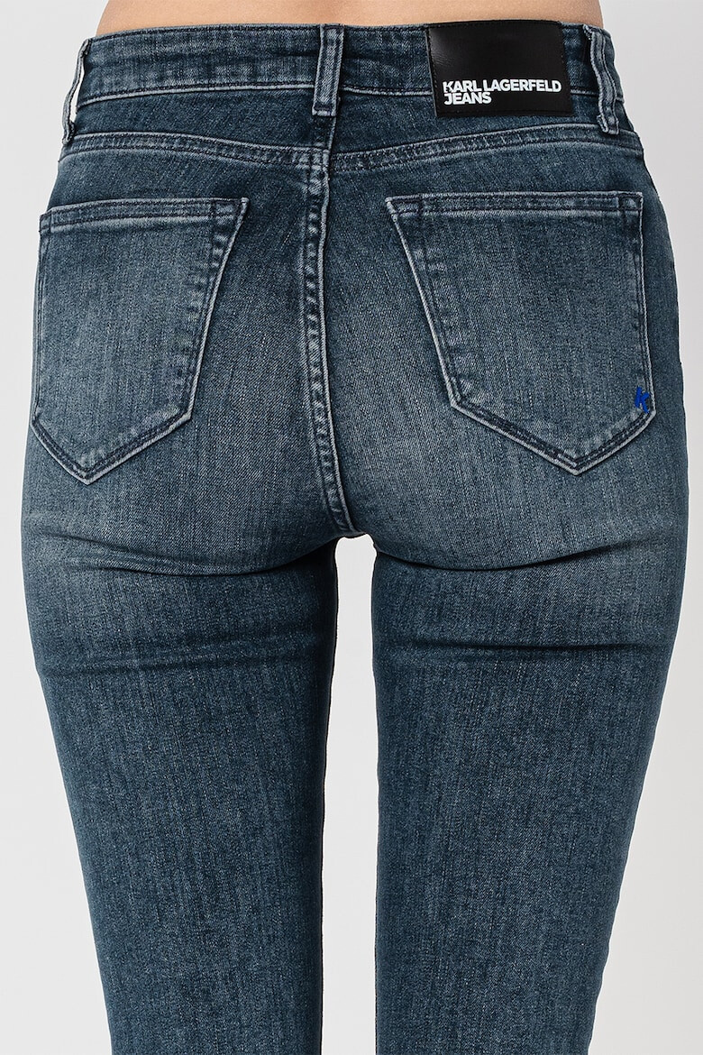 KARL LAGERFELD JEANS Blugi skinny cu talie inalta - Pled.ro