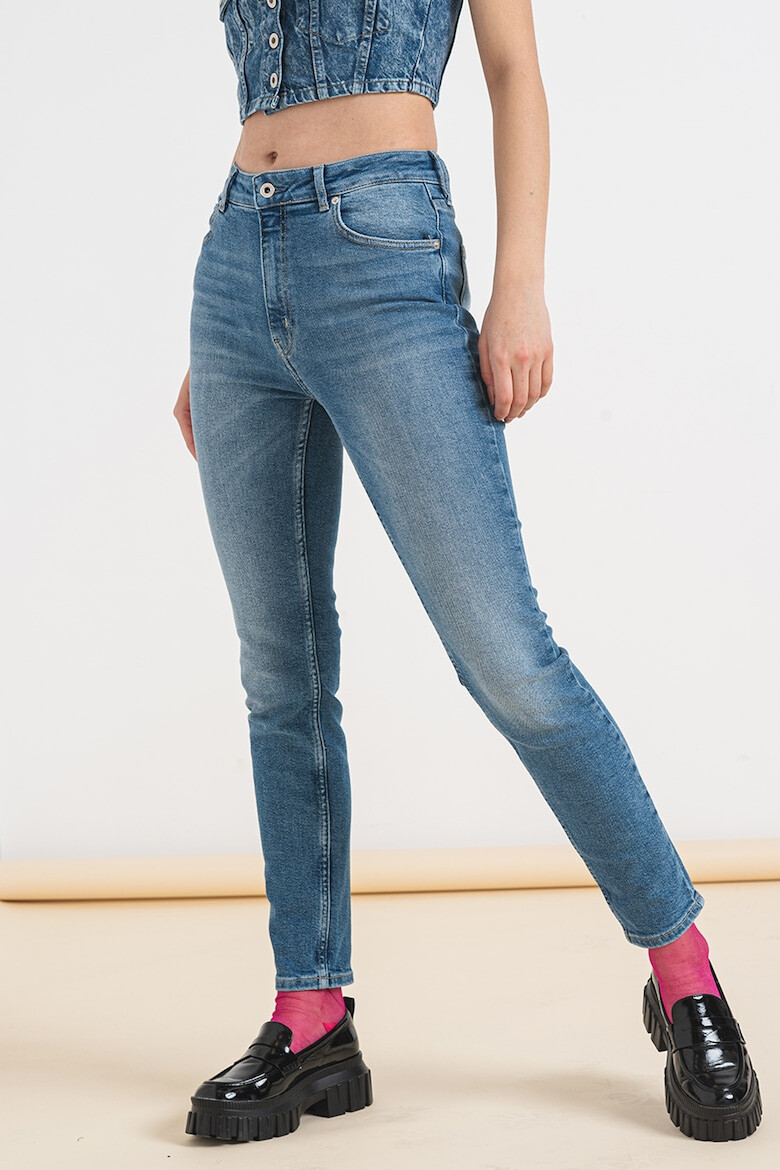 KARL LAGERFELD JEANS Blugi skinny cu talie inalta - Pled.ro