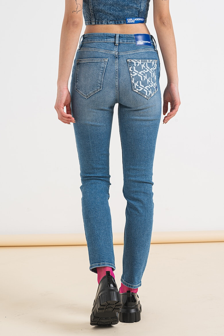 KARL LAGERFELD JEANS Blugi skinny cu talie inalta - Pled.ro