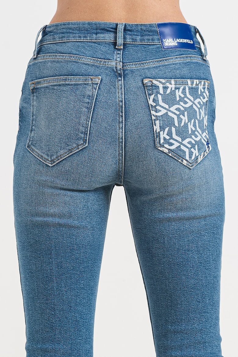 KARL LAGERFELD JEANS Blugi skinny cu talie inalta - Pled.ro