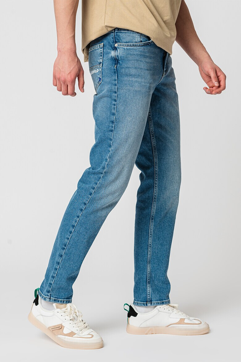 KARL LAGERFELD JEANS Blugi slim fit cu aspect decolorat - Pled.ro