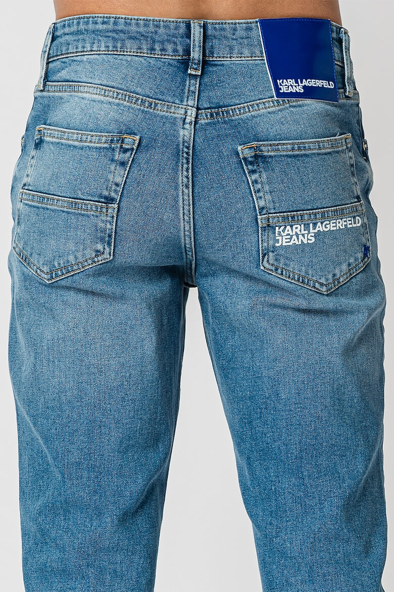 KARL LAGERFELD JEANS Blugi slim fit cu aspect decolorat - Pled.ro