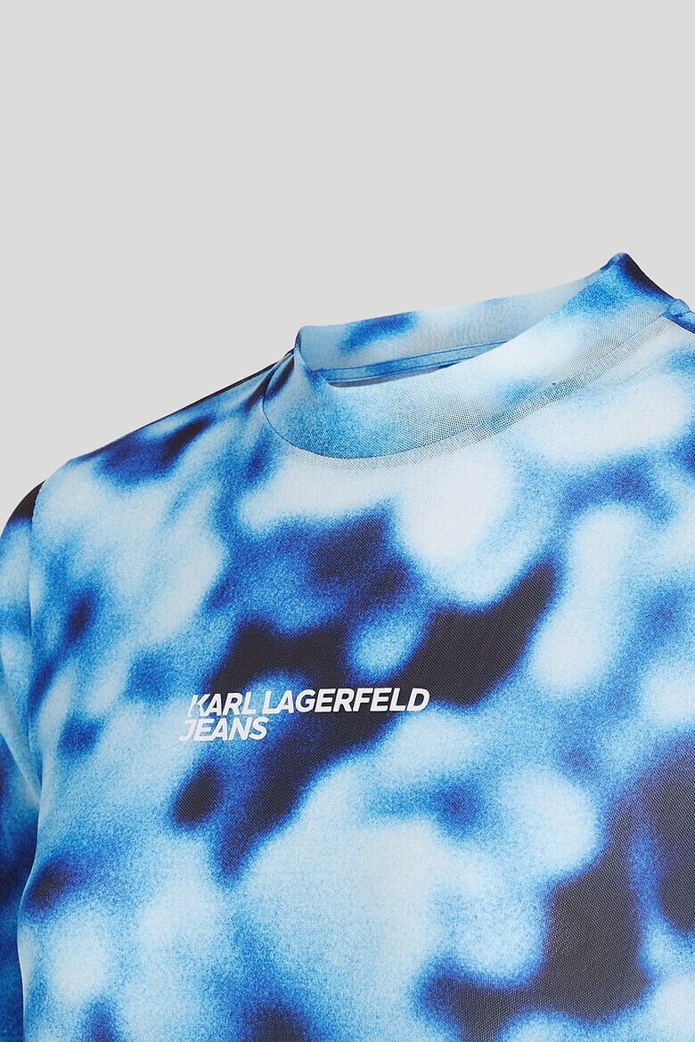 KARL LAGERFELD JEANS Bluza cu maneci lungi si imprimeu abstract - Pled.ro