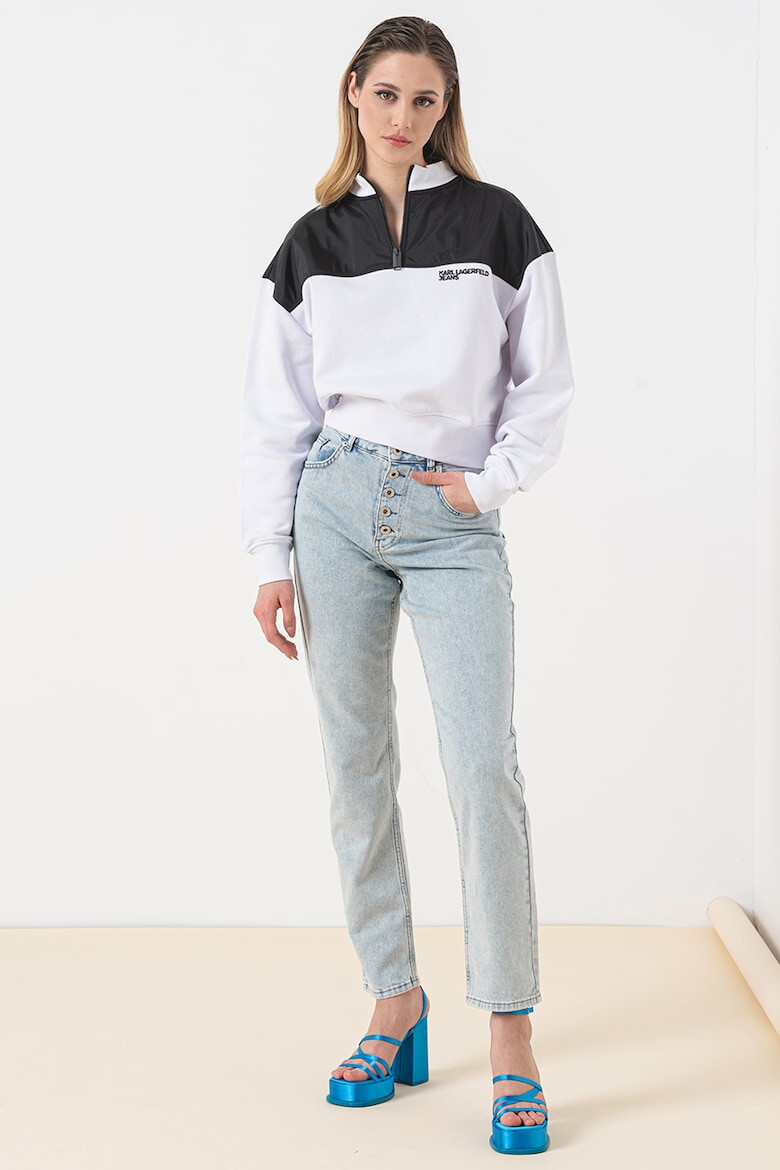 KARL LAGERFELD JEANS Bluza de trening cu fenta cu fermoar - Pled.ro