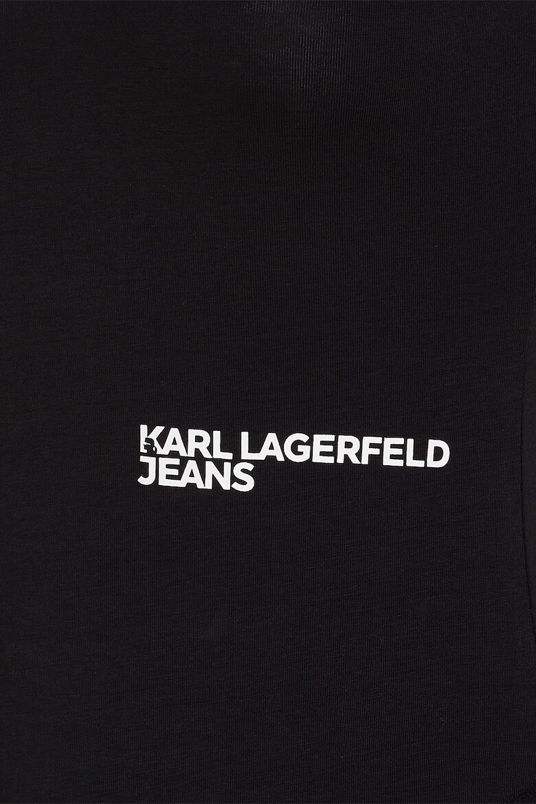 KARL LAGERFELD JEANS Body din amestec de bumbac organic cu logo - Pled.ro