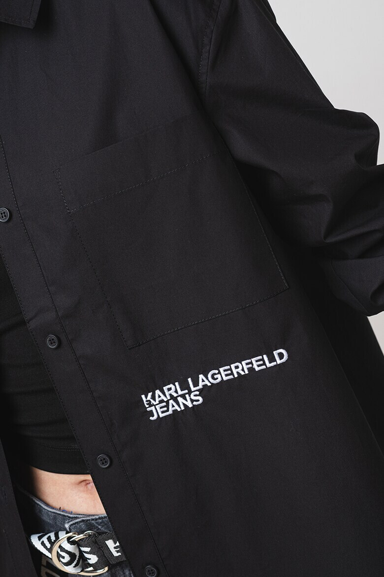 KARL LAGERFELD JEANS Camasa cu buzunar pe piept - Pled.ro