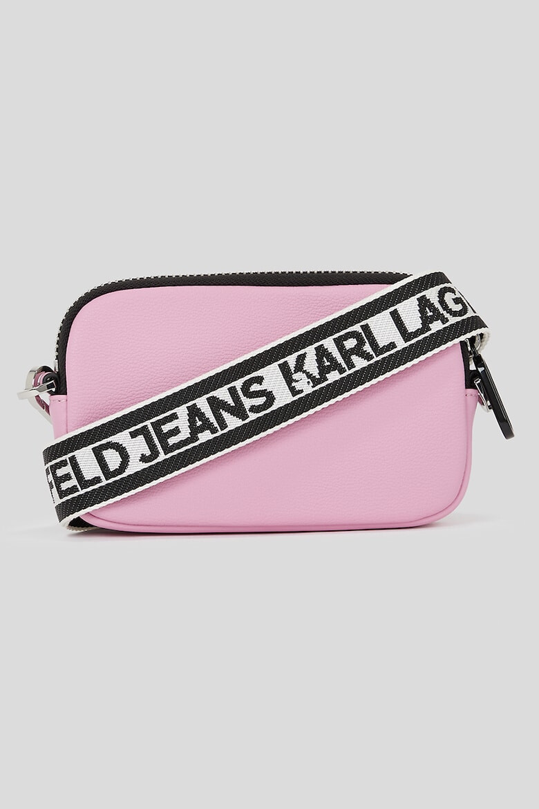 KARL LAGERFELD JEANS Geanta crossbody de piele ecologica cu bareta logo - Pled.ro