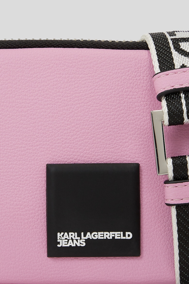 KARL LAGERFELD JEANS Geanta crossbody de piele ecologica cu bareta logo - Pled.ro