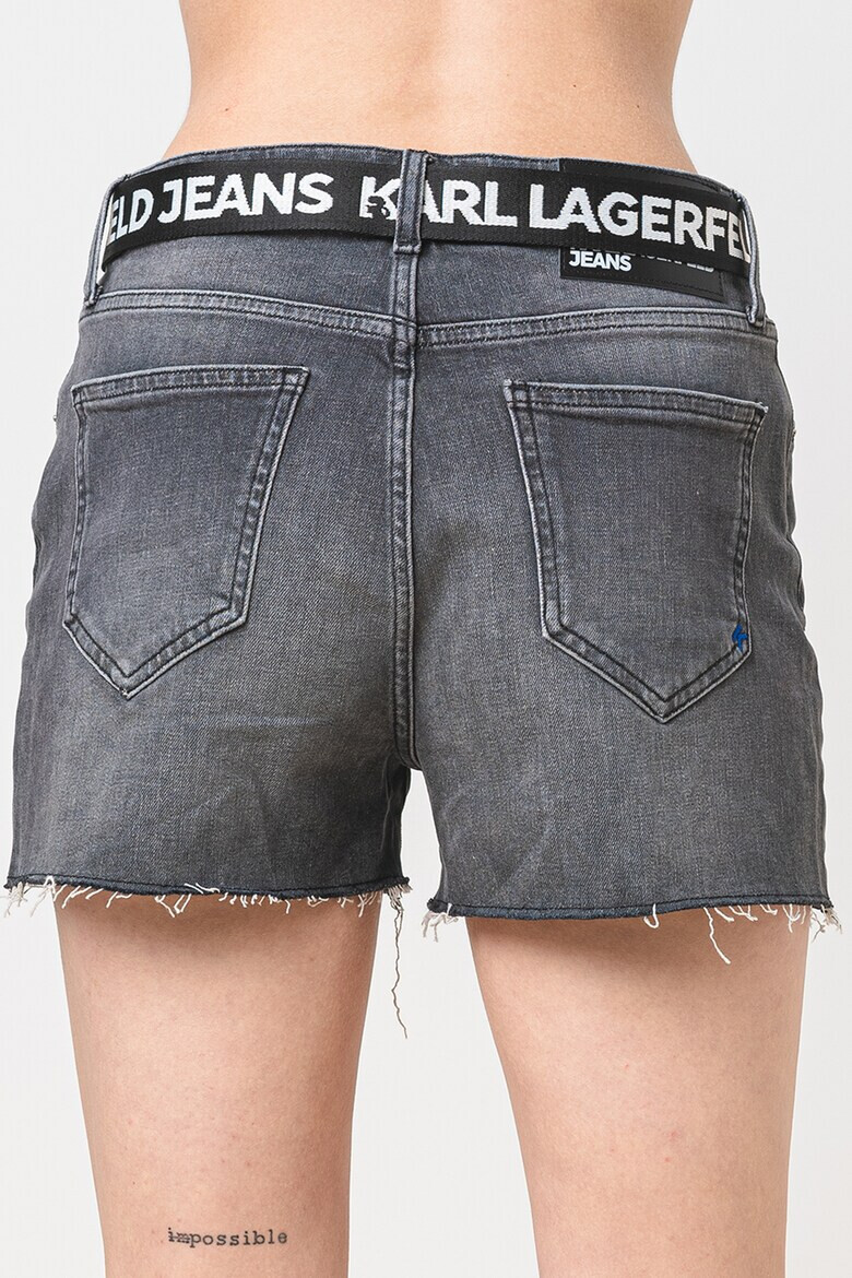 KARL LAGERFELD JEANS Pantaloni scurti din denim cu talie inalta - Pled.ro