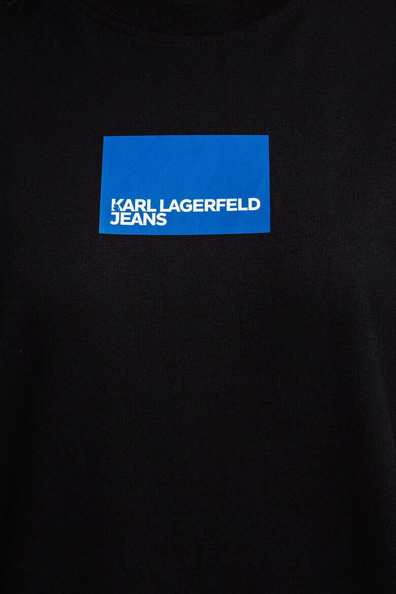 KARL LAGERFELD JEANS Tricou de bumbac organic cu imprimeu logo - Pled.ro