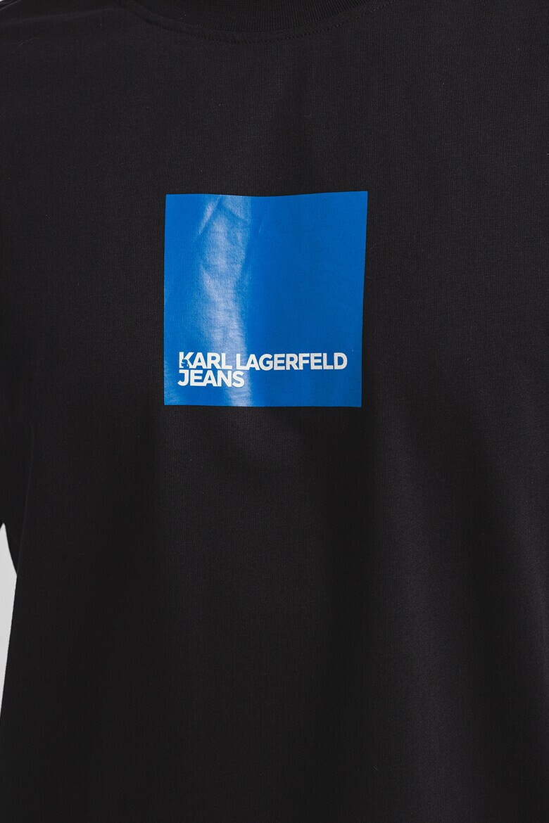 KARL LAGERFELD JEANS Tricou de bumbac organic cu imprimeu pe spate - Pled.ro