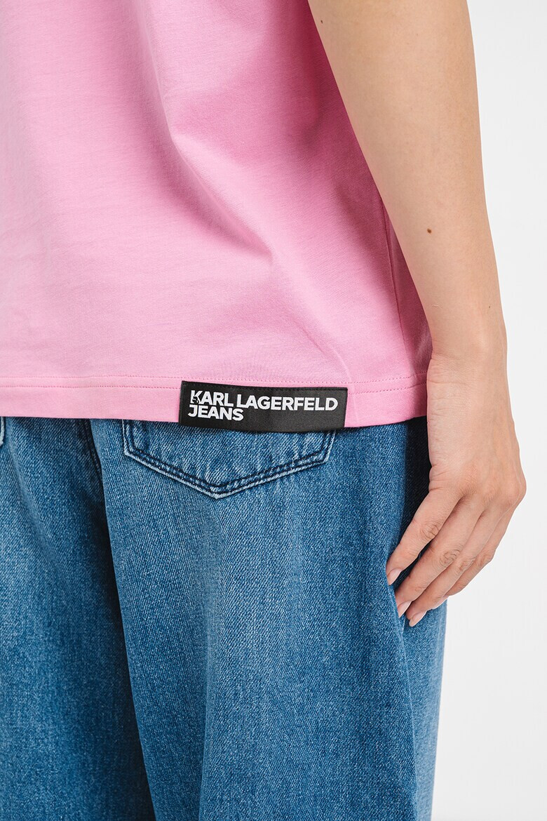 KARL LAGERFELD JEANS Tricou de bumbac organic cu logo - Pled.ro