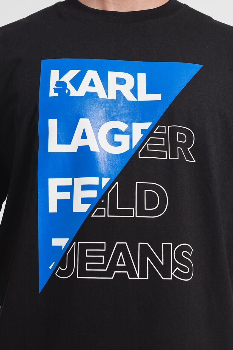 KARL LAGERFELD JEANS Tricou relaxed fit de bumbac organic - Pled.ro