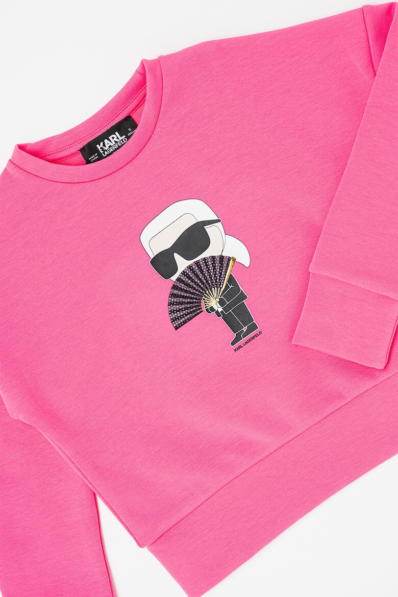 KARL LAGERFELD KIDS Bluza de trening cu imprimeu grafic - Pled.ro