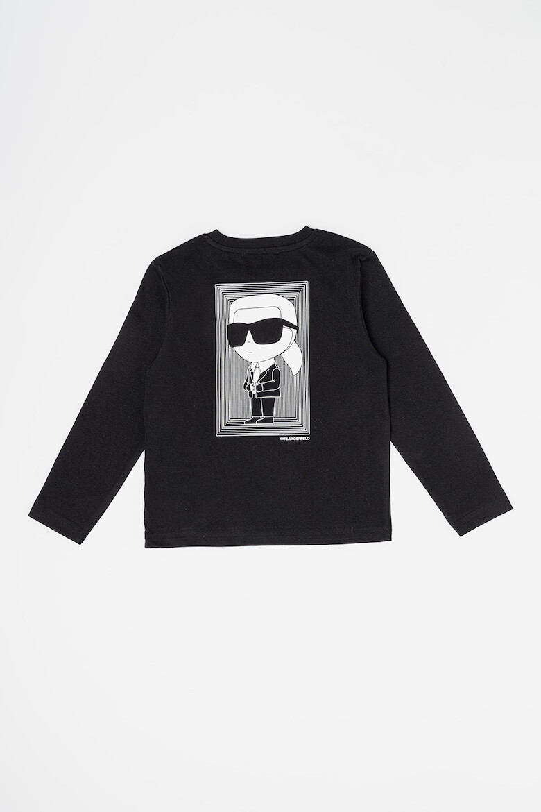 KARL LAGERFELD KIDS Bluza din bumbac cu imprimeu logo - Pled.ro