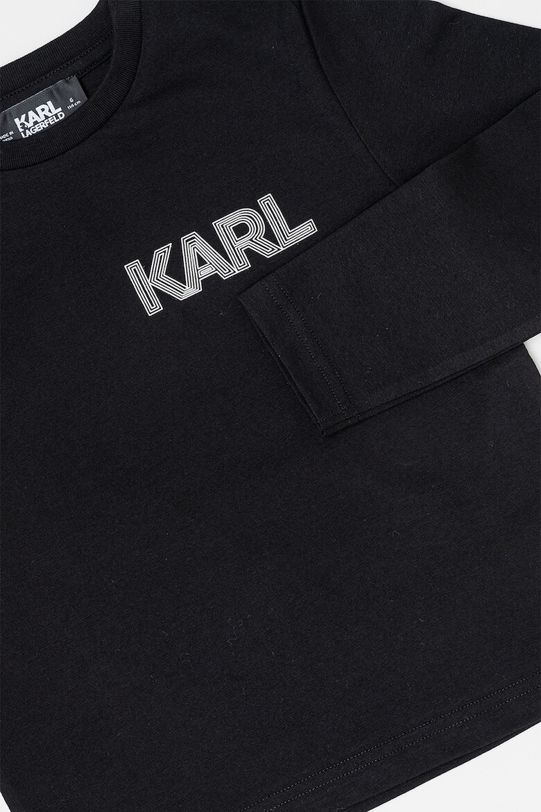 KARL LAGERFELD KIDS Bluza din bumbac cu imprimeu logo - Pled.ro