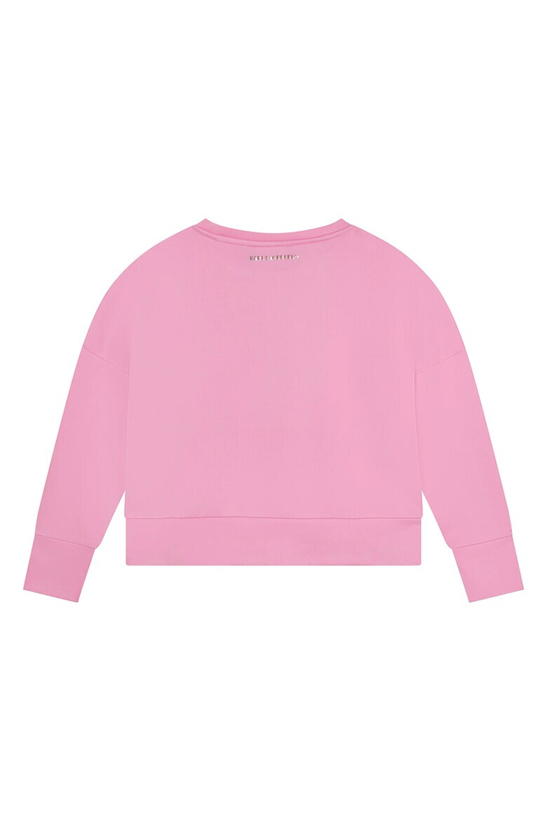 KARL LAGERFELD KIDS Bluza sport cu imprimeu grafic - Pled.ro