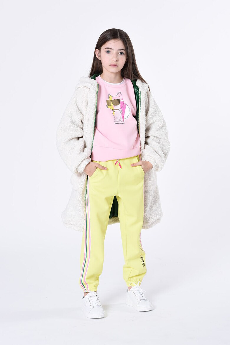 KARL LAGERFELD KIDS Bluza sport cu imprimeu logo - Pled.ro