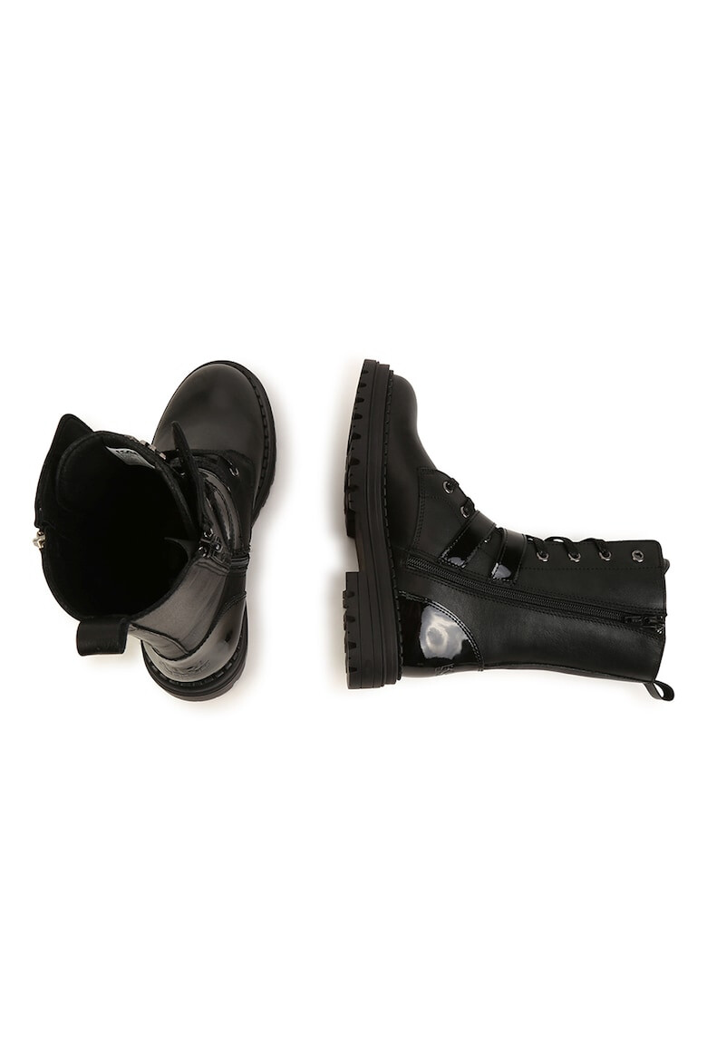 KARL LAGERFELD KIDS Cizme biker de piele - Pled.ro