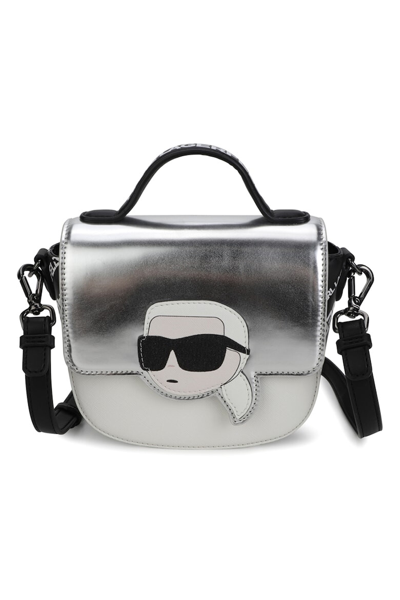 KARL LAGERFELD KIDS Geanta crossbody din piele ecologica cu aplicatie logo - Pled.ro