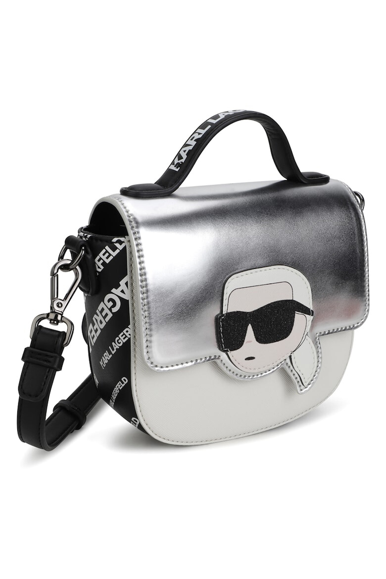 KARL LAGERFELD KIDS Geanta crossbody din piele ecologica cu aplicatie logo - Pled.ro