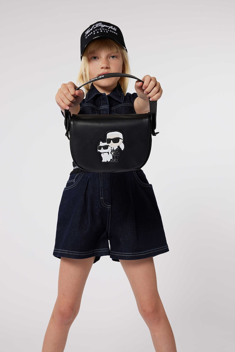 KARL LAGERFELD KIDS Geanta din piele ecologica cu maner si bareta ajustabila - Pled.ro