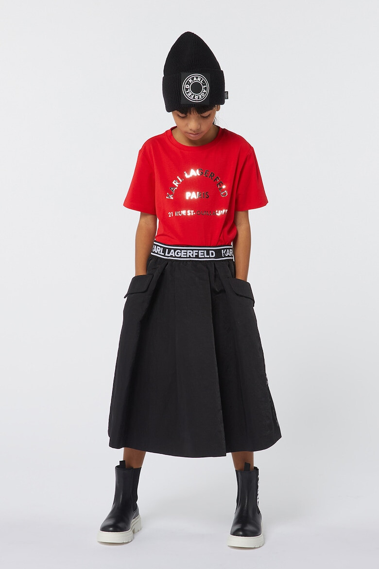 KARL LAGERFELD KIDS Ghete Chelsea de piele - Pled.ro