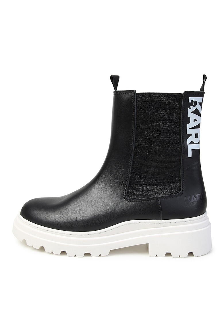 KARL LAGERFELD KIDS Ghete Chelsea de piele - Pled.ro