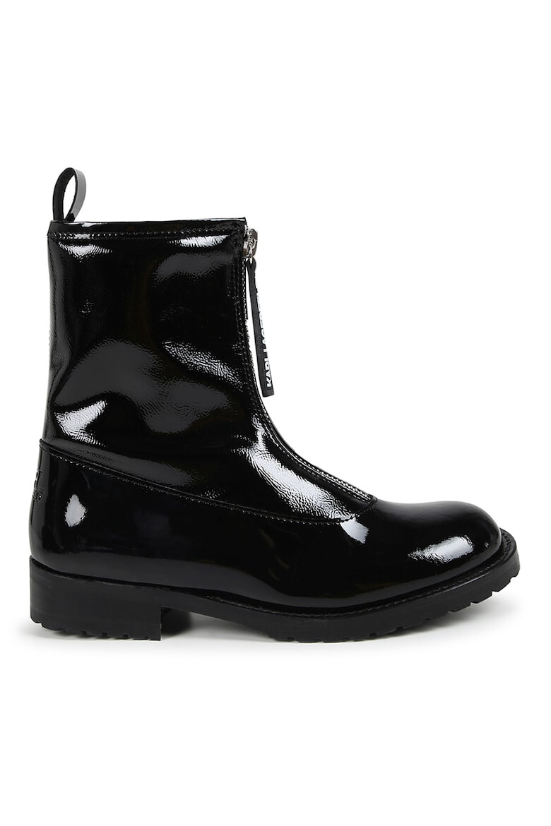 KARL LAGERFELD KIDS Ghete de piele lacuita - Pled.ro