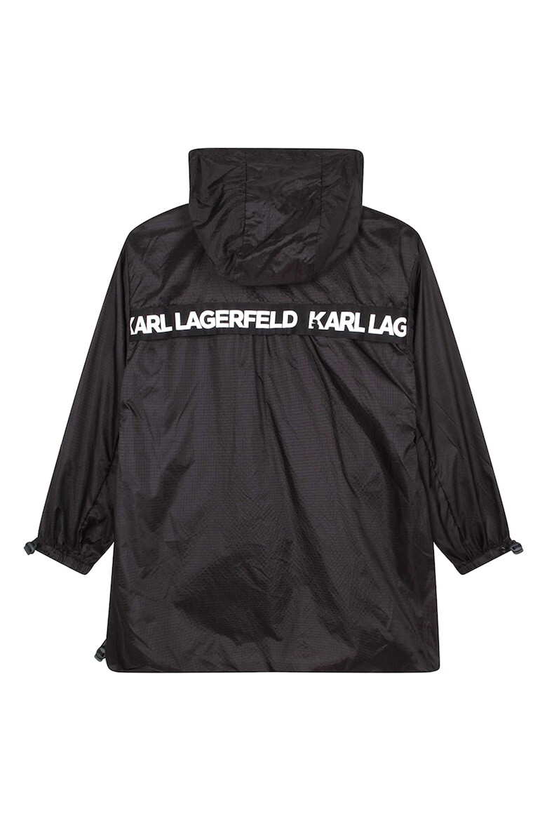 KARL LAGERFELD KIDS Jacheta cu gluga si imprimeu logo - Pled.ro