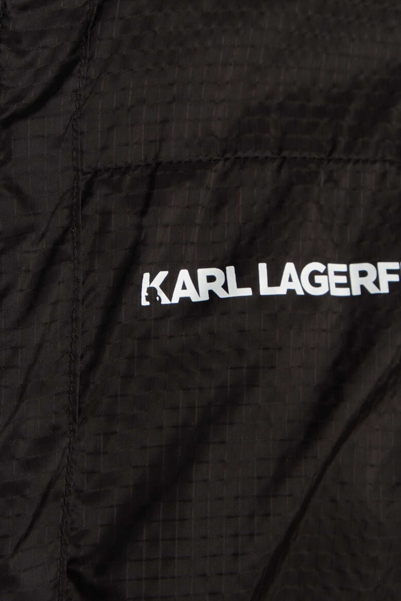 KARL LAGERFELD KIDS Jacheta cu gluga si imprimeu logo - Pled.ro