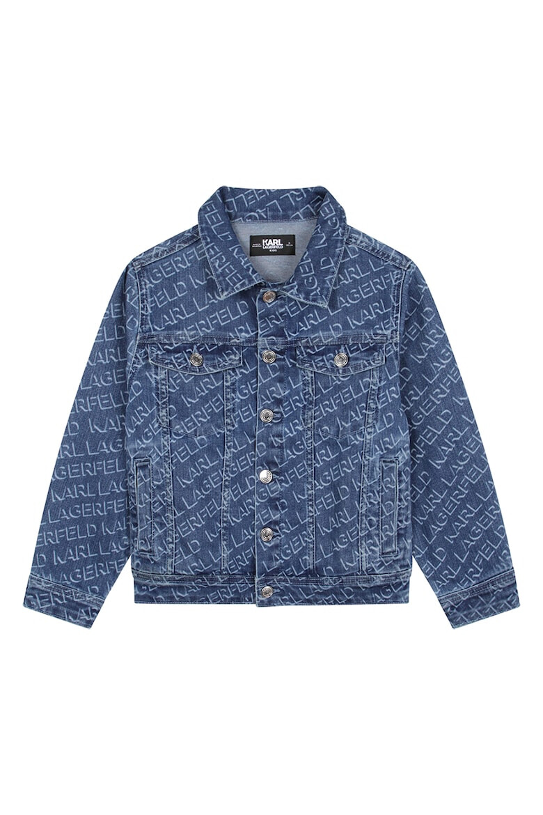 KARL LAGERFELD KIDS Jacheta din denim cu model logo - Pled.ro