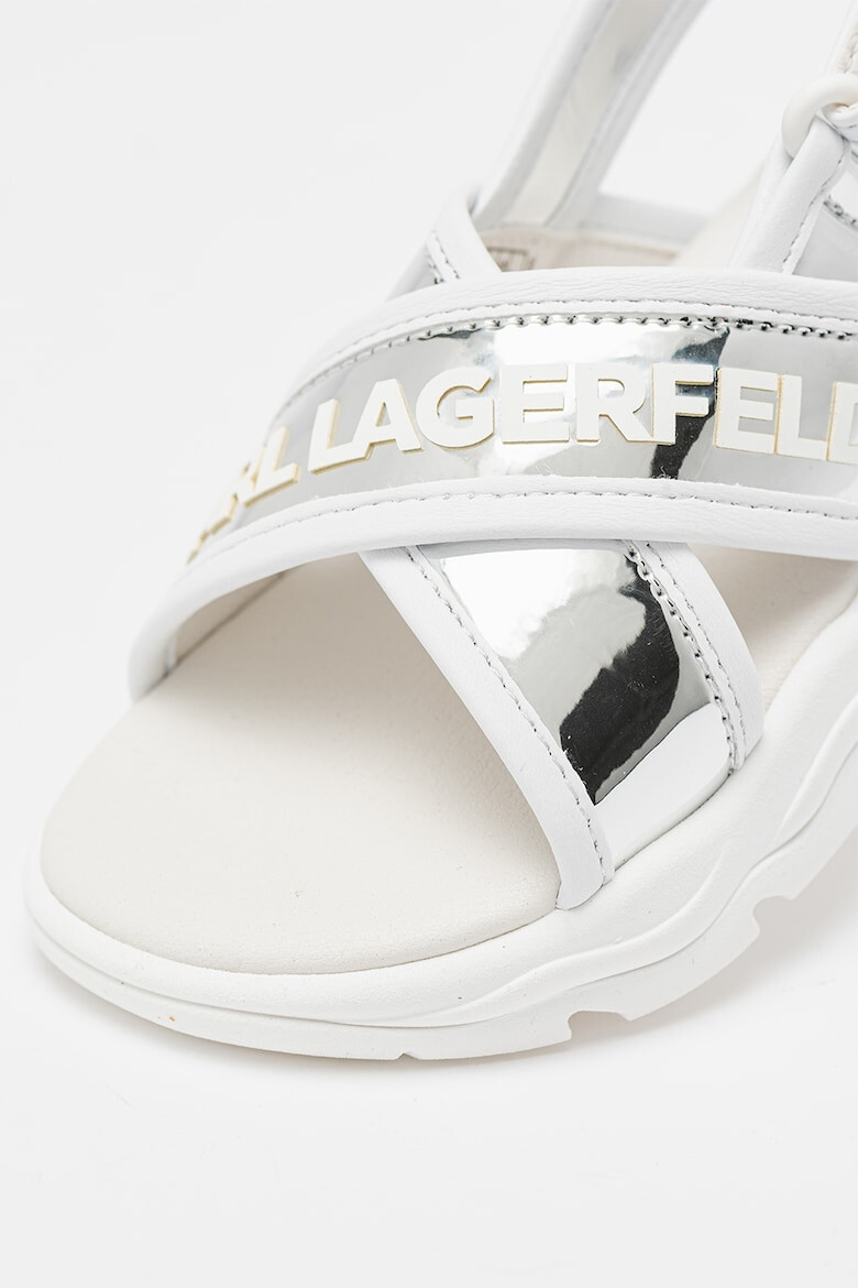 KARL LAGERFELD KIDS Karl Lagerfeld Sandale cu velcro si logo - Pled.ro