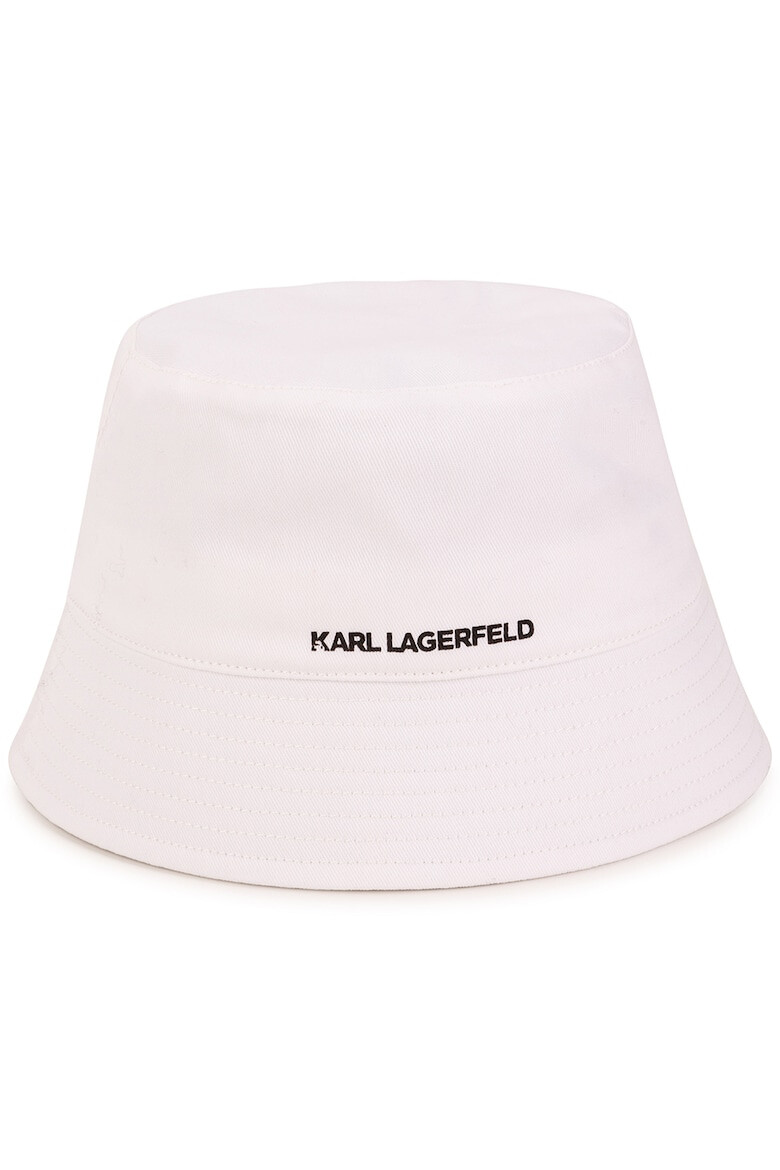 KARL LAGERFELD KIDS Palarie bucket de bumbac cu logo brodat - Pled.ro