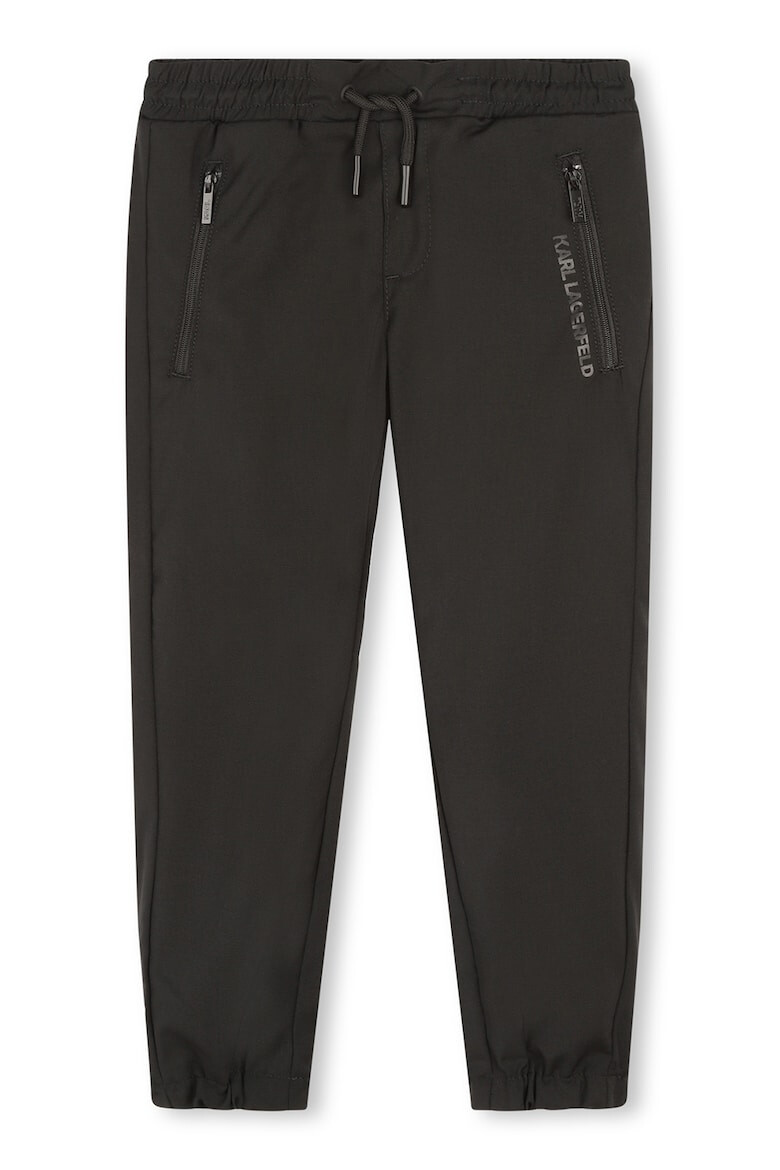 KARL LAGERFELD KIDS Pantaloni jogger din amestec de lana - Pled.ro