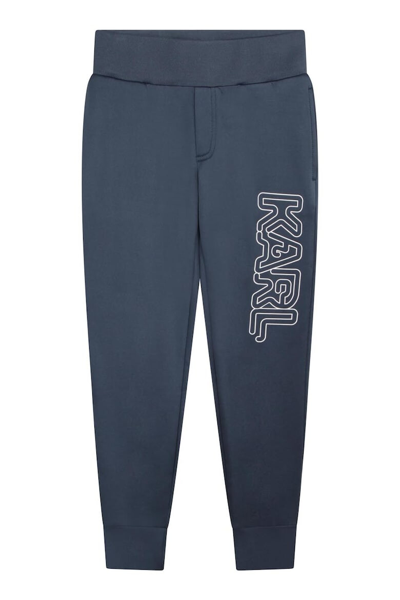 KARL LAGERFELD KIDS Pantaloni sport cu imprimeu logo - Pled.ro