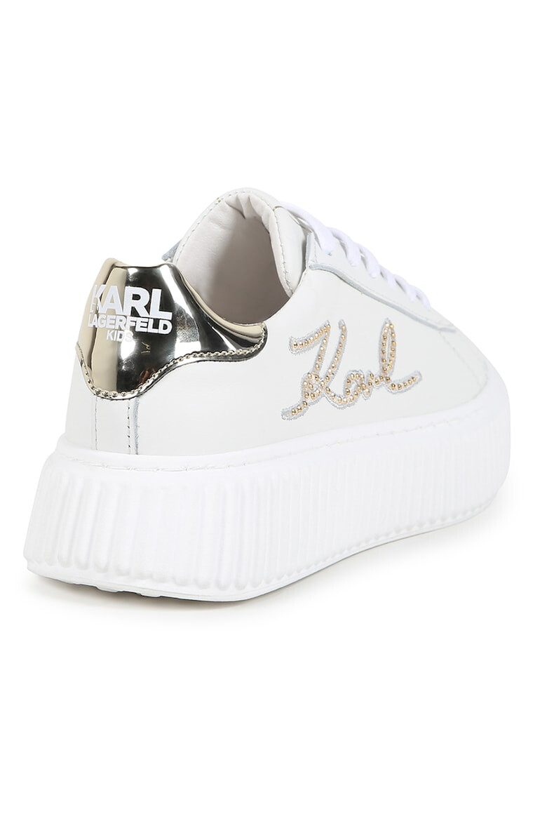 KARL LAGERFELD KIDS Pantofi sport cu logo brodat - Pled.ro