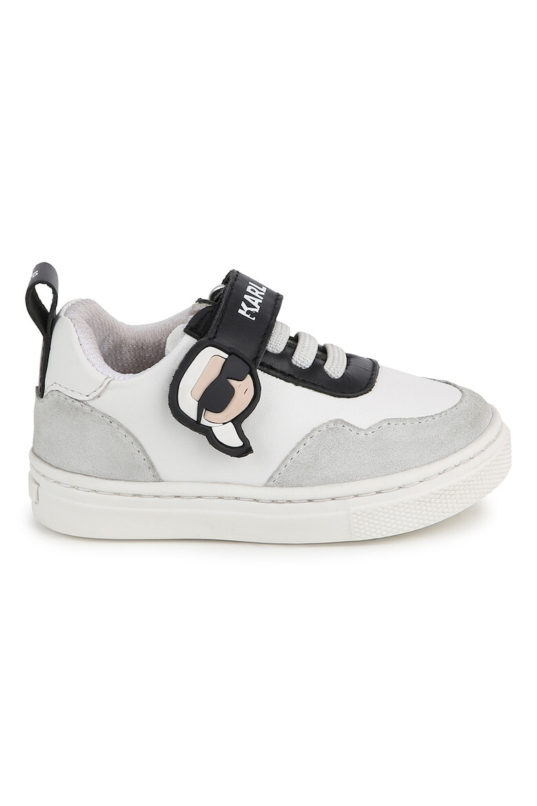 KARL LAGERFELD KIDS Pantofi sport de piele cu velcro - Pled.ro