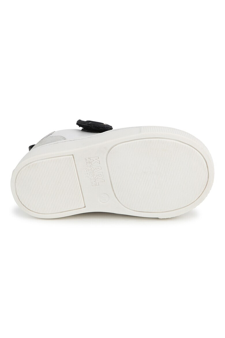 KARL LAGERFELD KIDS Pantofi sport de piele cu velcro - Pled.ro