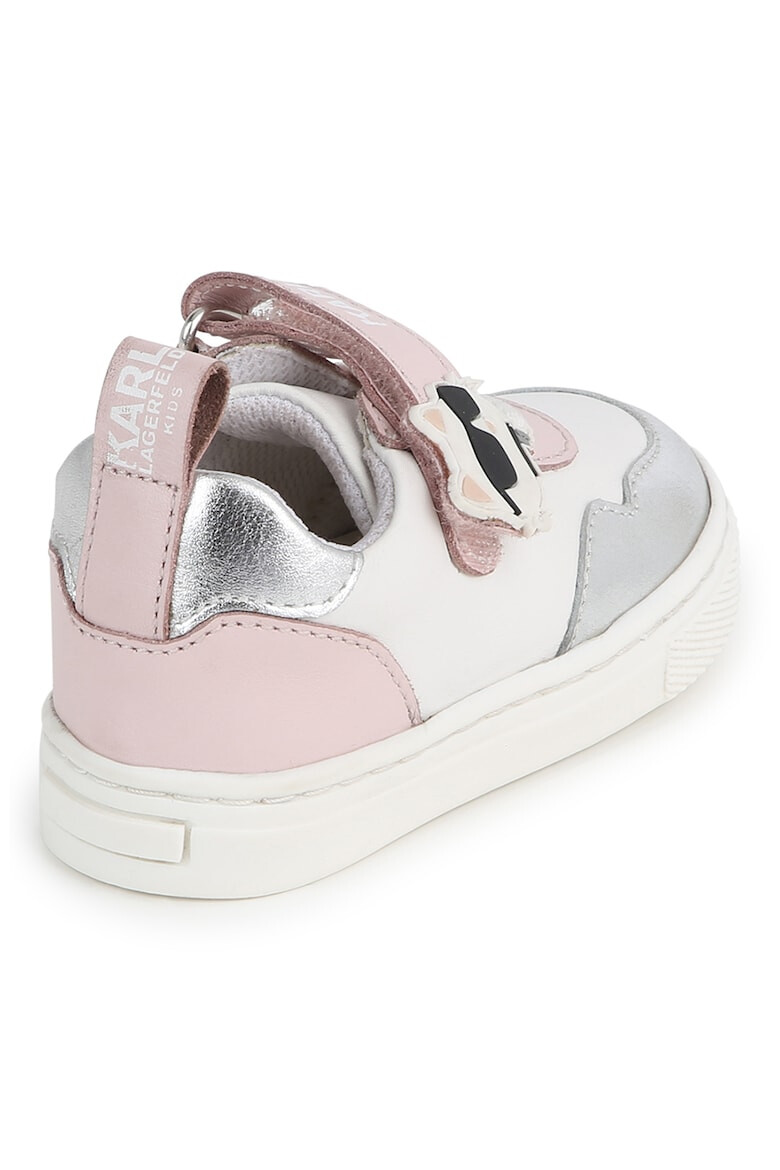 KARL LAGERFELD KIDS Pantofi sport de piele cu velcro - Pled.ro