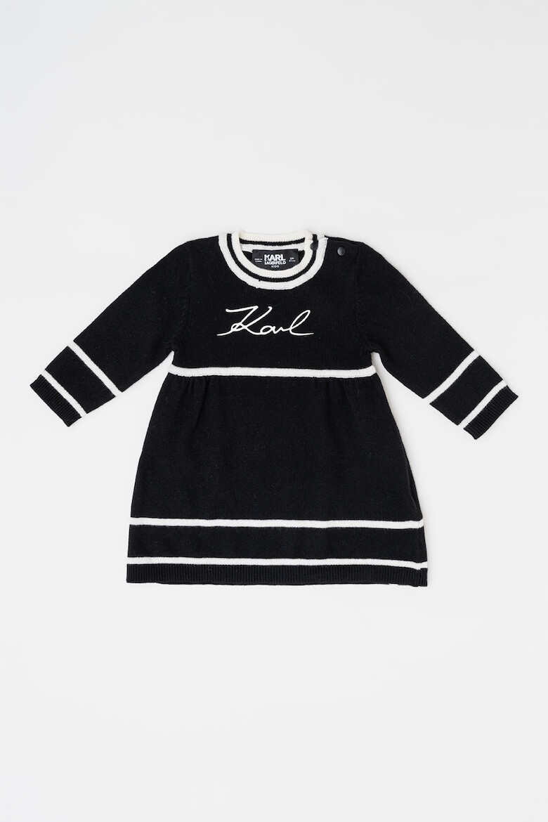 KARL LAGERFELD KIDS Rochie cu decolteu rotund si logo - Pled.ro