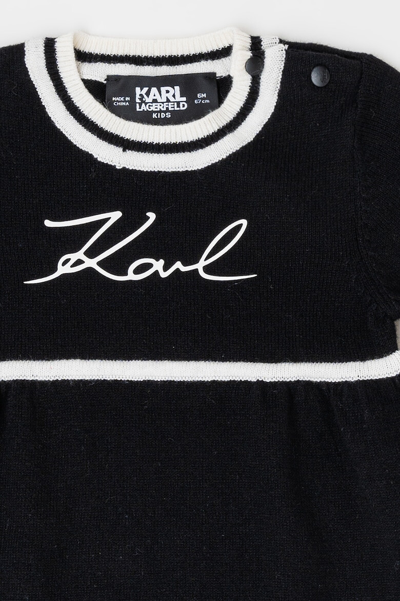 KARL LAGERFELD KIDS Rochie cu decolteu rotund si logo - Pled.ro